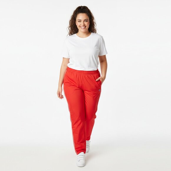 Champion Track Pants Zipper Ankle Red White Stripe Casual Pull On PLUS 3X - Picture 1 of 13